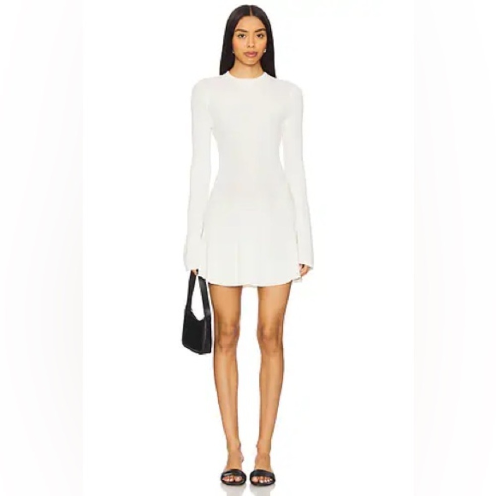 A.L.C. Miriam Ribbed Fit and Flare Dress (122)